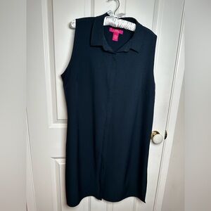 Catherines Classic navy sleeve less dress